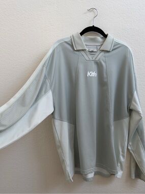 Kith Long Sleeve Panelled Otto Polo 'Breath'